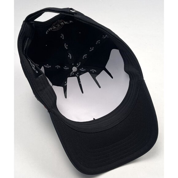 CALLAWAY Odyssey #1 Putter On Tour Black Baseball CAP Hat Red Embroidery NEW - Picture 5 of 7